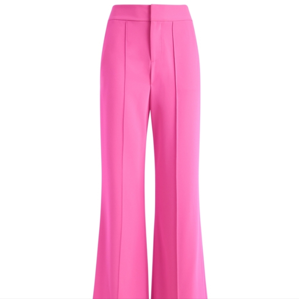 Alice + Olivia Vibrant Pink Wide-Leg Pants